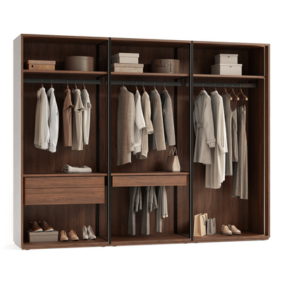 Мебель Гардеробные Модуле. Цвет Орех Вармия коричневый. Материал ЛДСП древесный. Коллекция Идея 2. Фото. Мебель Гардеробные Модуле. Цвет Орех Вармия коричневый. Материал ЛДСП древесный. Коллекция Идея 2. Картинка.