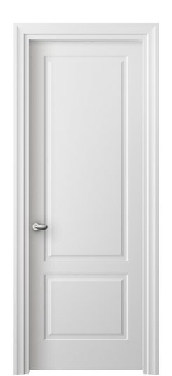 Дверь межкомнатная 8551 МБЛ. Цвет Матовый белоснежный. Материал Гладкая эмаль. Коллекция Эссе. Картинка.