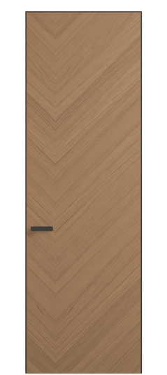 Дверь межкомнатная 0201 ДСПМР Дуб сепия матовый. Цвет Дуб сепия матовый рифт. Материал Радиальный шпон НатурВуд. Коллекция Рифт. Картинка.
