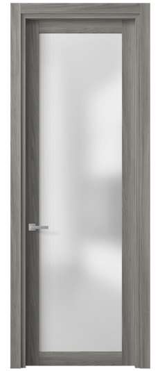 Дверь межкомнатная 2102 ИМЯ САТ. Цвет Имбирный ясень. Материал Сиплекс ламинатин. Коллекция Планум. Картинка.