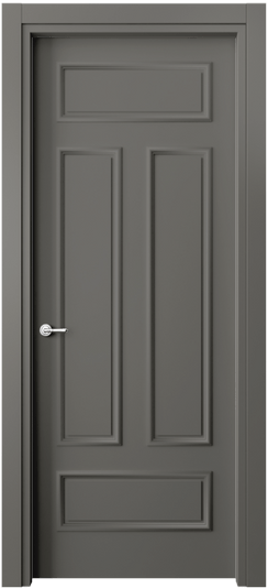 Дверь межкомнатная 8143 МКЛС. Цвет Матовый классический серый. Материал Гладкая эмаль. Коллекция Paris. Картинка.