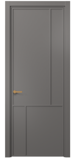 Дверь межкомнатная 8606 МКЛС . Цвет Матовый классический серый. Материал Гладкая эмаль. Коллекция Фрэйм. Картинка.