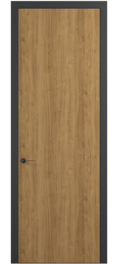 Дверь межкомнатная 0010 АКП ГОР. Цвет Грецкий орех. Материал Ламинатин. Коллекция Планум Про. Картинка.