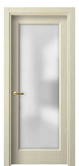 Дверь межкомнатная 1402 МОЯ САТ. Цвет Молочный ясень. Материал Сиплекс ламинатин. Коллекция Галант. Картинка.