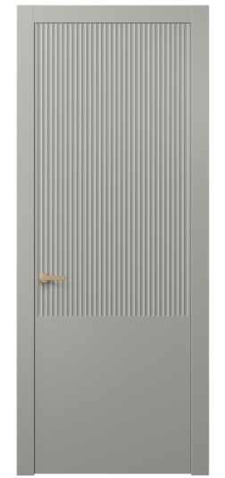 Дверь межкомнатная 8646 МНСР . Цвет Матовый нейтральный серый. Материал Гладкая эмаль. Коллекция Alba. Картинка.