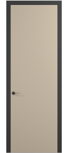 Дверь межкомнатная 0010 ПЭСК . Цвет ПЭТ серо-коричневый . Материал ПЭТ. Коллекция Планум Про. Картинка.