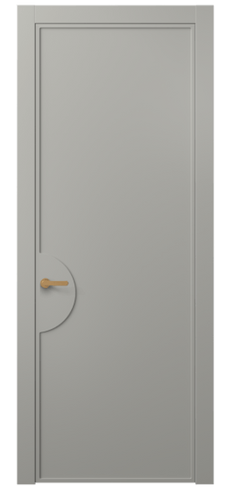 Дверь межкомнатная АКП 8604 МНСР. Цвет Матовый нейтральный серый. Материал Гладкая эмаль. Коллекция Фрэйм. Картинка.