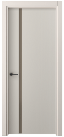 Дверь межкомнатная 4222 ПЭСС БР САТ. Цвет ПЭТ светло-серый. Материал ПЭТ. Коллекция Фридом. Картинка.
